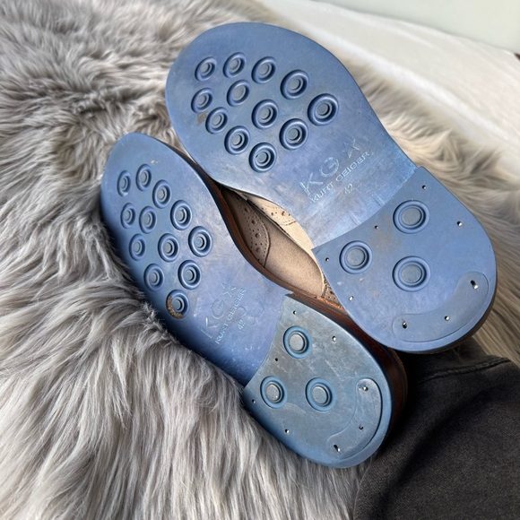 Kert Geiger Leather Oxford Shoes with Broguing - Picture 6 of 7